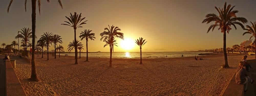 Sahara Nubia Gobi Hotel Ses Cadenes Luaran gambar Panorama of the beach at Torrevieji